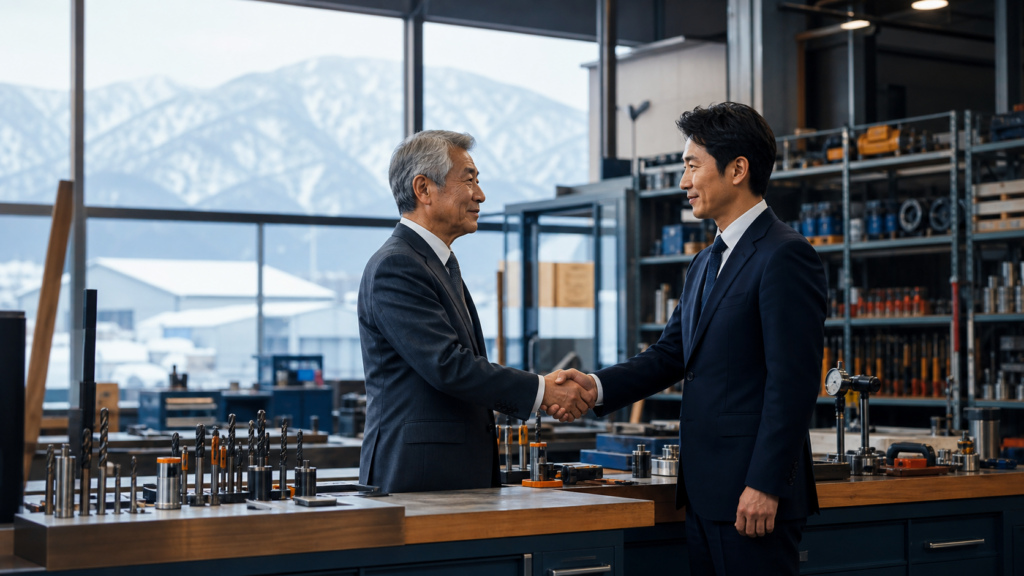 北海道・東北の工具会社M&Aと事業承継をイメージした画像
